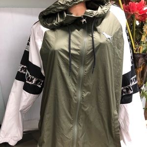 Victorias Secret Pink Bling Full Zip Hoodie Anorak